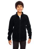 Team 365 TT90Y Youth Campus Microfleece Jacket in Black