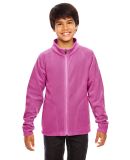 Team 365 TT90Y Youth Campus Microfleece Jacket in Sport chrty pink