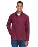 Team 365 TT90 Men's Campus Microfleece Jacket in Sport maroon