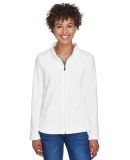 Team 365 TT90W Ladies' Campus Microfleece Jacket in White