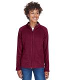 Team 365 TT90W Ladies' Campus Microfleece Jacket in Sport maroon