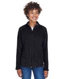 Team 365 TT90W Ladies' Campus Microfleece Jacket in Black