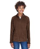 Team 365 TT90W Ladies' Campus Microfleece Jacket in Sport dark brown