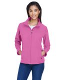 Team 365 TT80W Ladies' Leader Soft Shell Jacket in Sp charity pink