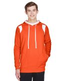Team 365 TT30 Men's Elite Performance Hoodie in Sp orange/ white