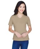 Team 365 TT11W Ladies' Zone Performance T-Shirt in Desert khaki