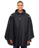 Team 365 TT71 Adult Zone Protect Packable Poncho in Black
