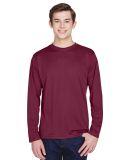Team 365 TT11L Men's Zone Performance Long-Sleeve  in Sport maroon