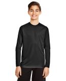 Team 365 TT11YL Youth Zone Performance Long-Sleeve in Black