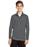 Team 365 TT31Y Youth Zone Performance Quarter-Zip in Sport graphite
