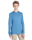 Team 365 TT41Y Youth Zone Performance Hooded T-Shi in Sport light blue