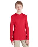 Team 365 TT41Y Youth Zone Performance Hooded T-Shi in Sport red