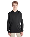 Team 365 TT41Y Youth Zone Performance Hooded T-Shi in Black