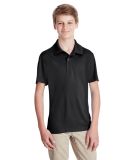 Team 365 TT51Y Youth Zone Performance Polo in Black