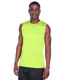 Team 365 TT11M Men's Zone Performance Muscle T-Shi in Safety yellow