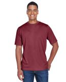 Team 365 TT11H Men's Sonic Heather Performance T-S in Sp maroon hthr