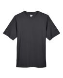 Team 365 TT11H Men's Sonic Heather Performance T-S in Black heather