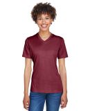 Team 365 TT11HW Ladies' Sonic Heather Performance  in Sp maroon hthr