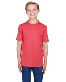 Team 365 TT11HY Youth Sonic Heather Performance T- in Sp red heather