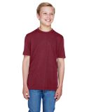 Team 365 TT11HY Youth Sonic Heather Performance T- in Sp maroon hthr