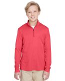 Team 365 TT31HY Youth Zone Sonic Heather Performan in Sp red heather