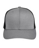 Team 365 TT802 by Yupoong® Adult Zone Sonic Heath in Dark grey heather/ black