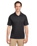 Team 365 TT51H Men's Zone Sonic Heather Performanc in Black heather