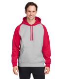 Team 365 TT96CB Unisex Zone HydroSport™ Heavywei in Ath hthr/ sp red