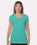 Bayside Apparel 9625 Women's Triblend Short Sleeve in Chalky mint