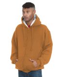 Bayside Apparel 940 USA-Made Super Heavy Thermal L in Caramel brown/ cream