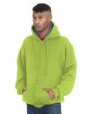 Bayside Apparel 940 USA-Made Super Heavy Thermal L in Lime green/ dark grey