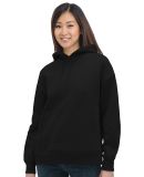 Bayside Apparel 7760 Women's USA-Made Hooded Sweat in Black