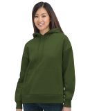 Bayside Apparel 7760 Women's USA-Made Hooded Sweat in Olive green