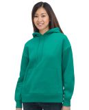 Bayside Apparel 7760 Women's USA-Made Hooded Sweat in Kelly green