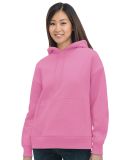 Bayside Apparel 7760 Women's USA-Made Hooded Sweat in Bubble gum