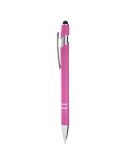 Core 365 CE052 Rubberized Aluminum Click Stylus Pe in Charity pink