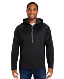 Core 365 CE711 Unisex Techno Lite Pullover Anorak in Black