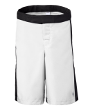 Soffe 1010B BOYS TRAINING SHORT in White/black 107