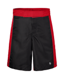 Soffe 1010M MENS MMA SHORT POLY in Black/red 943