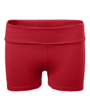 Soffe 1178G GIRLS ROLLDOWN SHORT in Red 620