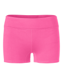Soffe 1178V Jr's Rolldwn Shrt in Neon pink 670
