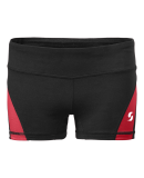 Soffe 1180G GIRLS SOFFE DRI CLRBLCK SHORT in Black/red 943