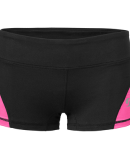 Soffe 1180V JRS SOFFE DRI CLRBLCK SHORT in Black/neon pink 90d