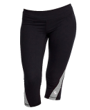 Soffe 1186V JRS SOFFE DRI CLRBLCK CAPRI in Black/gunmetal 90e