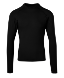 Soffe 1189M MENS LS BASE LAYER TEE in Black w01