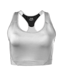 Soffe 1210C CURVES MID IMPACT BRA in Silver metallic 995