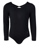 Soffe 1237G GIRLS OPEN BACK LEOTARD in Black 001
