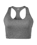 Soffe 1227C CURVES SPORTS BRA in Black heather 003