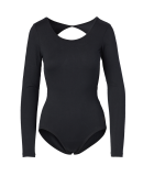 Soffe 1237V JRS OPEN BACK LEOTARD in Black 001