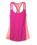 Soffe 1501V JRS RUN FAST TANK in Fuchsia purple/living coral 6ct